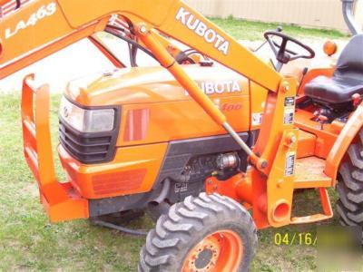 L3400DT kubota tractor loader/trailer/bushhog/boxblade