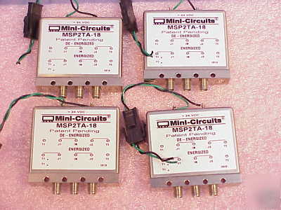4 mini-circuits sma spdt switch MSP2TA-18 50Ï‰ 18GHZ 