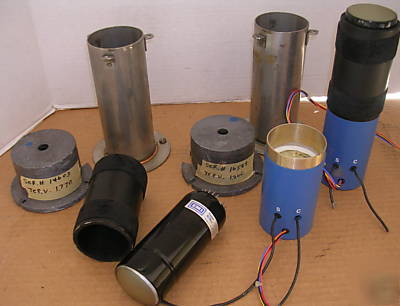 Emi 9829B photomultiplier tubes, gencom pmt w/sockets,+