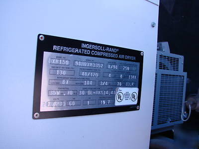 Ingersoll rand XR150 ref compressed air dryer
