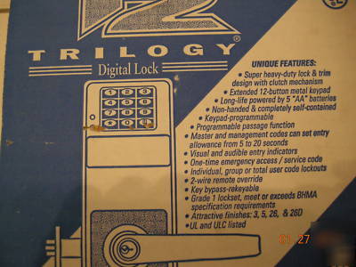 New alarm lock trilogy DL2700 26D brand in box