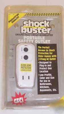 Shock buster ground fault circuit interrupter lot 1 