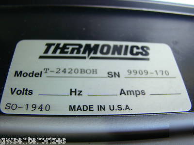 Thermonics T2420 temperature forcing system controller 