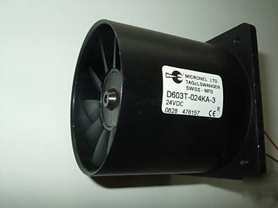 Micronel 60MM x 60 mm tube fan D603T -024KA-3 