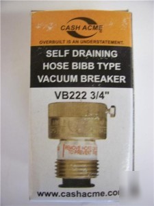 New cash acme vacuum breaker- VB222 chrome 3/4