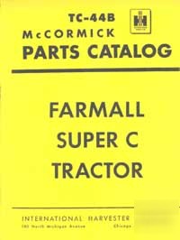 New farmall super c parts manual printed clean 