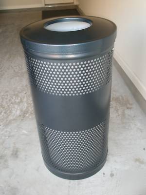 United receptacle open top charcoal 51 gallon ( )
