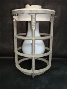 Vintage adalet industrial cage light fixture~13 availab