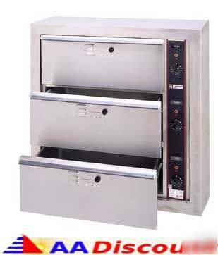 New apw wyott countertop warming holding drawer double