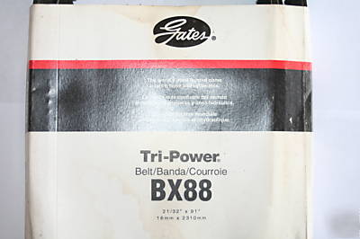 New gates v-belt BX88 tri power notched 21/32