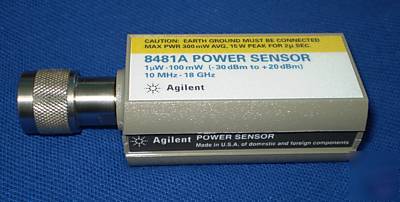 New hp 8481A power sensor hewlett packard agilent cond