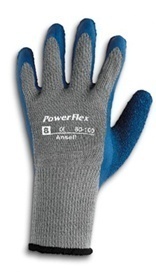 Safety glove 8 ansell powerflex 80-100 construction