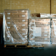 Shoplet select 3 mil clear pallet covers 52 x 48 x 73