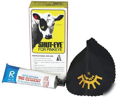 Shut-eye cow size eye patches 10 ct pinkeye treatment