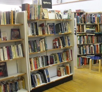 Bookstore commercial shelf shelves shelving slatwall
