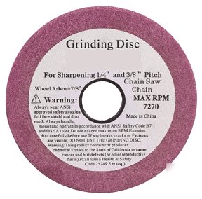 Chain saw sharpener replacement disc 4-1/4