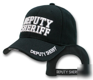 Deluxe deputy sheriff white embroidered hat