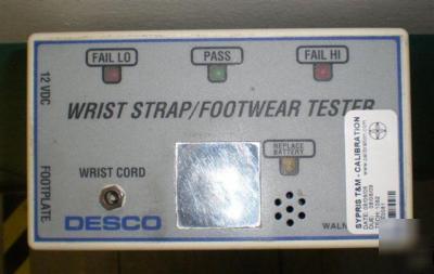 Desco wrist strap - grounding tester & foot stand