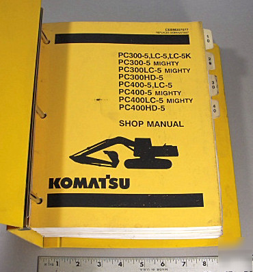 Komatsu shop man- PC300-5 / PC400-5 & more - excavator