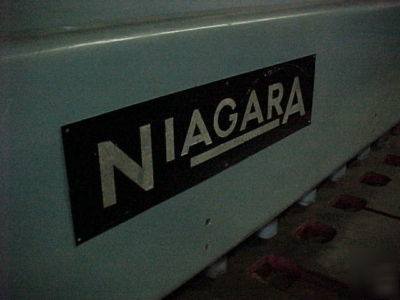 Niagara 8' 10 ga power squaring shear power backgauge