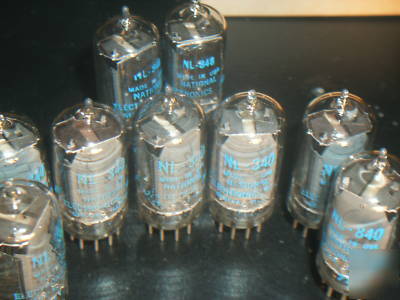 Nine nos nixie tubes type nl 840 / nl 248 perfect tubes