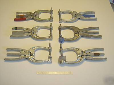Toggle clamps de-sta-co 6 piece set aircraft tools