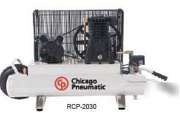 Electric air compressor chicago pneumatic 2 hp recip