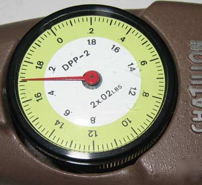 Chatillon force gauge dpp-2, 2 x 0.2 lbs. with case 