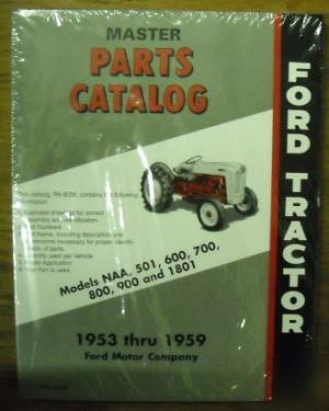 Ford 1953 - 1959 tractor 501 - 1801 series parts manual