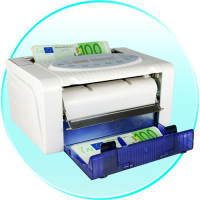 Multi-currency counter and counterfeit note detector 