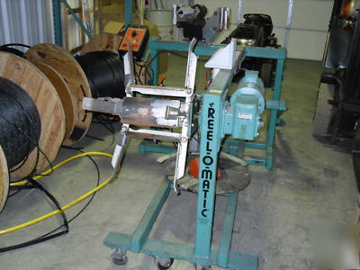 Reel-o-matic cable winder/coil machine w/length counter