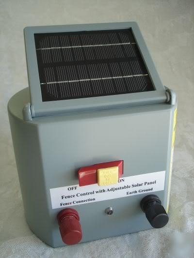 Solar powered electric 5 mile horse fence charger 