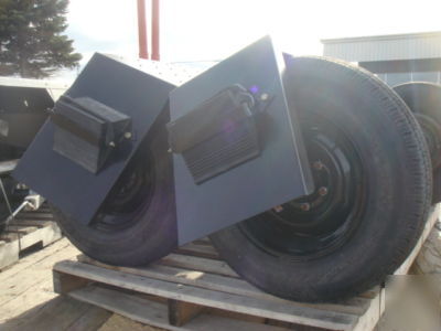 Torflex trailer axles, 1 pair complete with brakes
