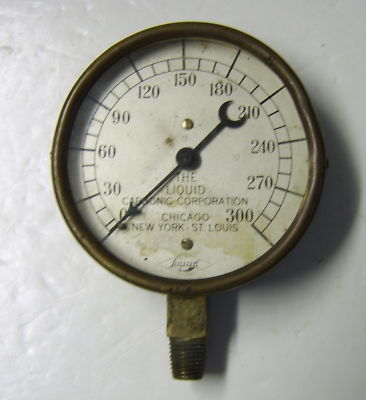 Vintage liquid pressure gauge/carbonic corp.