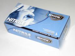  rensow medical gloves nitrile pf any size box (100) 