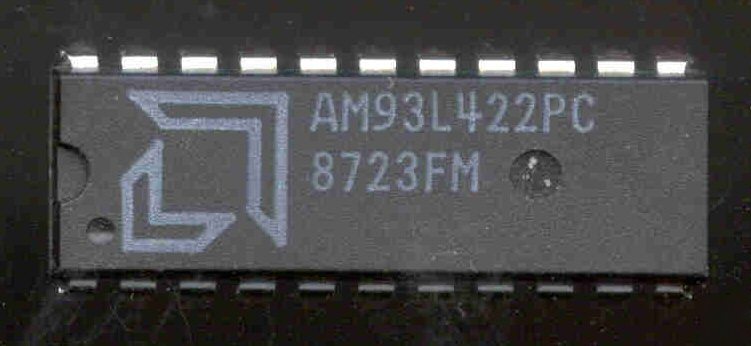 Advanced micro devices AM93L422PC static ram ic