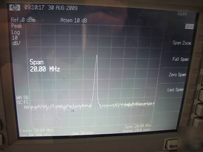 Agilent esa-L1500A/E4411A spectrum analyzer - working