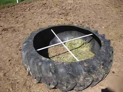 Hay feeder - hay saver tire kit