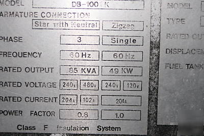 MQ85 power whisperwatt 68KW industrial generator 