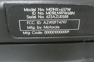 Motorola MCS2000 uhf 403-470 160 ch 110WATT model iii