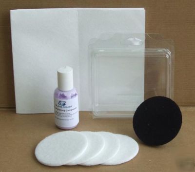 Plastic, acrylic, fiber glass repair kit (hazyness)
