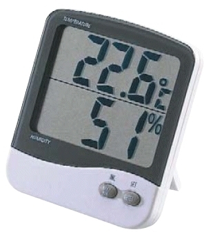 Large lcd thermo hygrometer - tecpel dtm-301