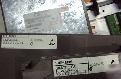 Siemens simatic S5 115U cpu 943-7UA11 with i/o module