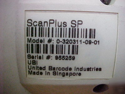 Ubi scanplus sp used with symbol LS3200 series units