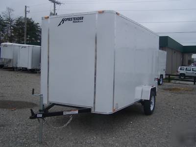 6 x 12 enclosed fury model cargo trailer swing door 