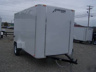 6 x 12 enclosed fury model cargo trailer swing door 