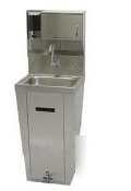 Advance tabco pedestal sink w/ soap/towel dispenser