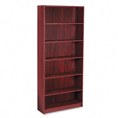Hon 1890 series bookcase, 6 shelves mahogany