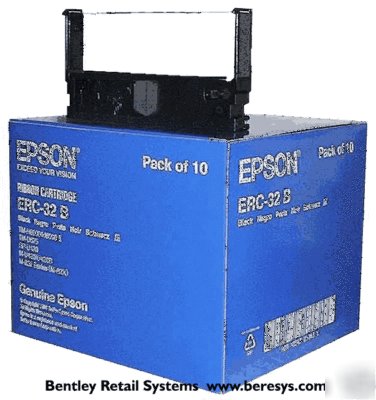 10 epson ERC32B ribbons: casio, ncr, panasonic, sharp