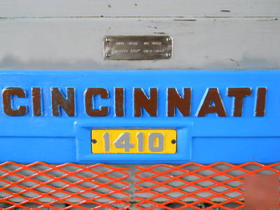 Cincinnati 1410 power shear auto backgage...no .